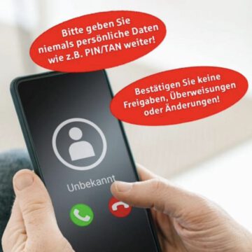 ACHTUNG – aktueller Warnhinweis der Sparkasse Altenburger Land